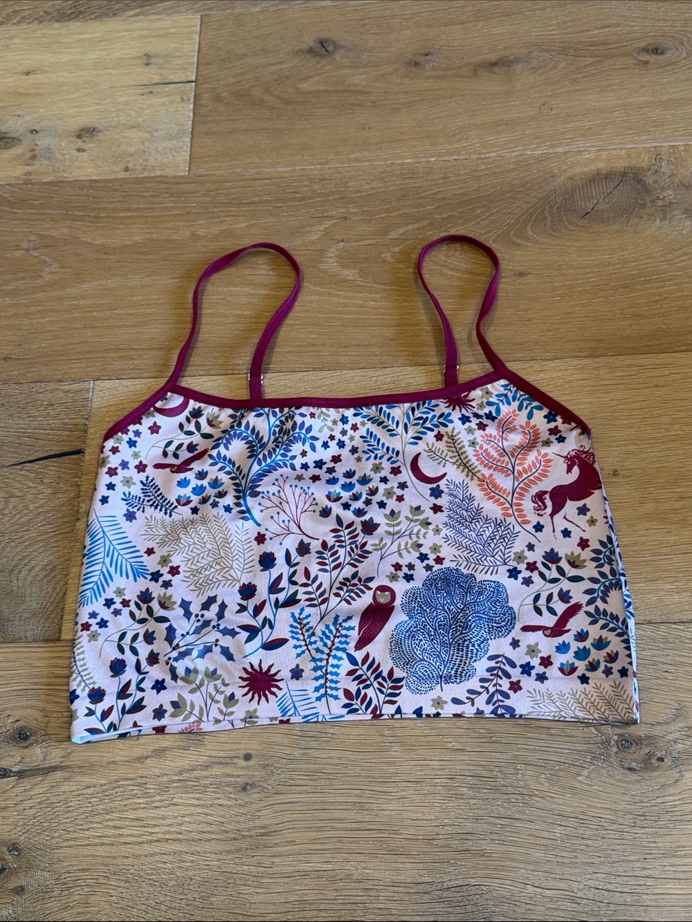 Anthro LyreBird Square-Neck Printed Cami - Picture 4 of 6